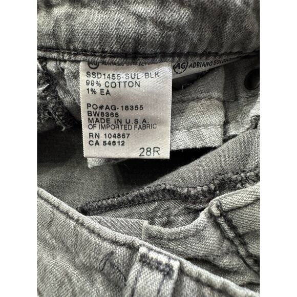 AG Adriano Goldschmied Jeans Womens The Avery Work Patch Roll-Up Gray 28R - Picture 4 of 6